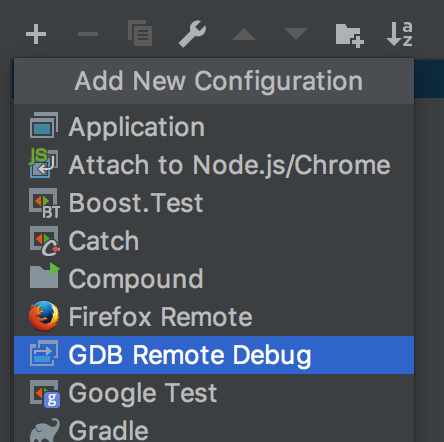 添加GDB Remote Debug